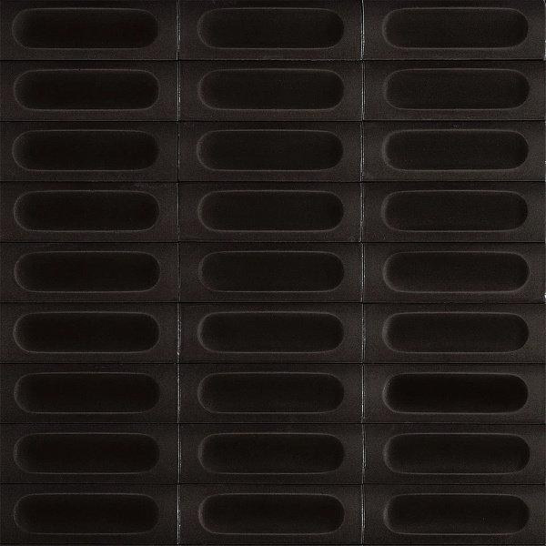 Керамогранит Marazzi Конфетти / CONFETTO 5x15 MEUX Nero Struttura Savoiardo 3D