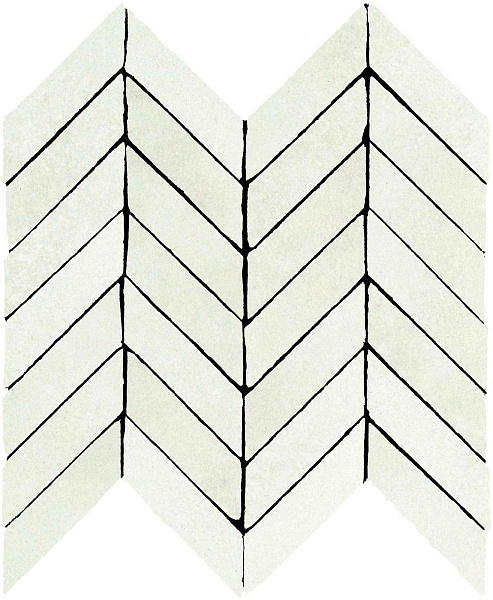 Мозаика MARAZZI Алхимия / ALCHIMIA 30x30 Белый Шип / White mosaica spina M3SC