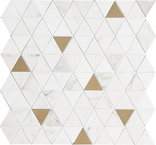 M8GZ Statuario Mosaico Tria Satin M8GZ Statuario Mosaico Tria Satin